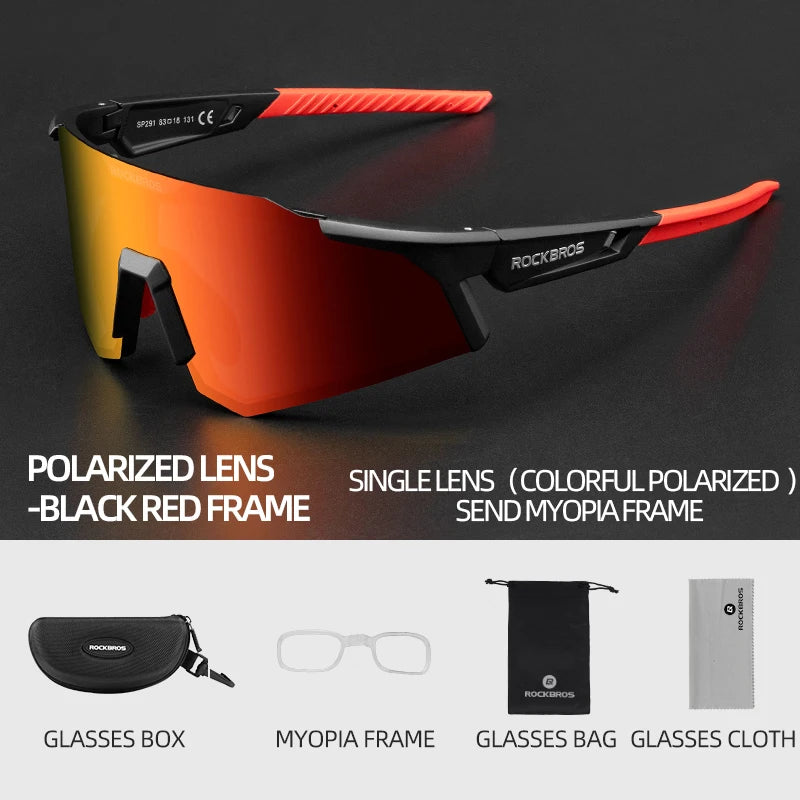 Óculos RockBros Ciclismo UV400 – Lentes Polarizadas e Fotocromáticas